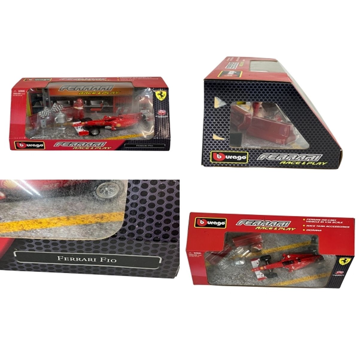 希少 新品未開封　ブラーゴ　フェラーリ　レースアンドプレイ　6台セット ブラーゴ 1/32 RACE & PLAY フェラーリ F50,F10,エンツォ 他 6台