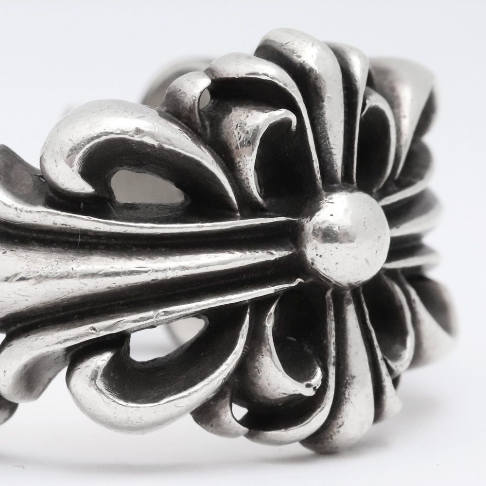 21号 CHROME HEARTS ダブルフローラルクロスリング - メルカリ