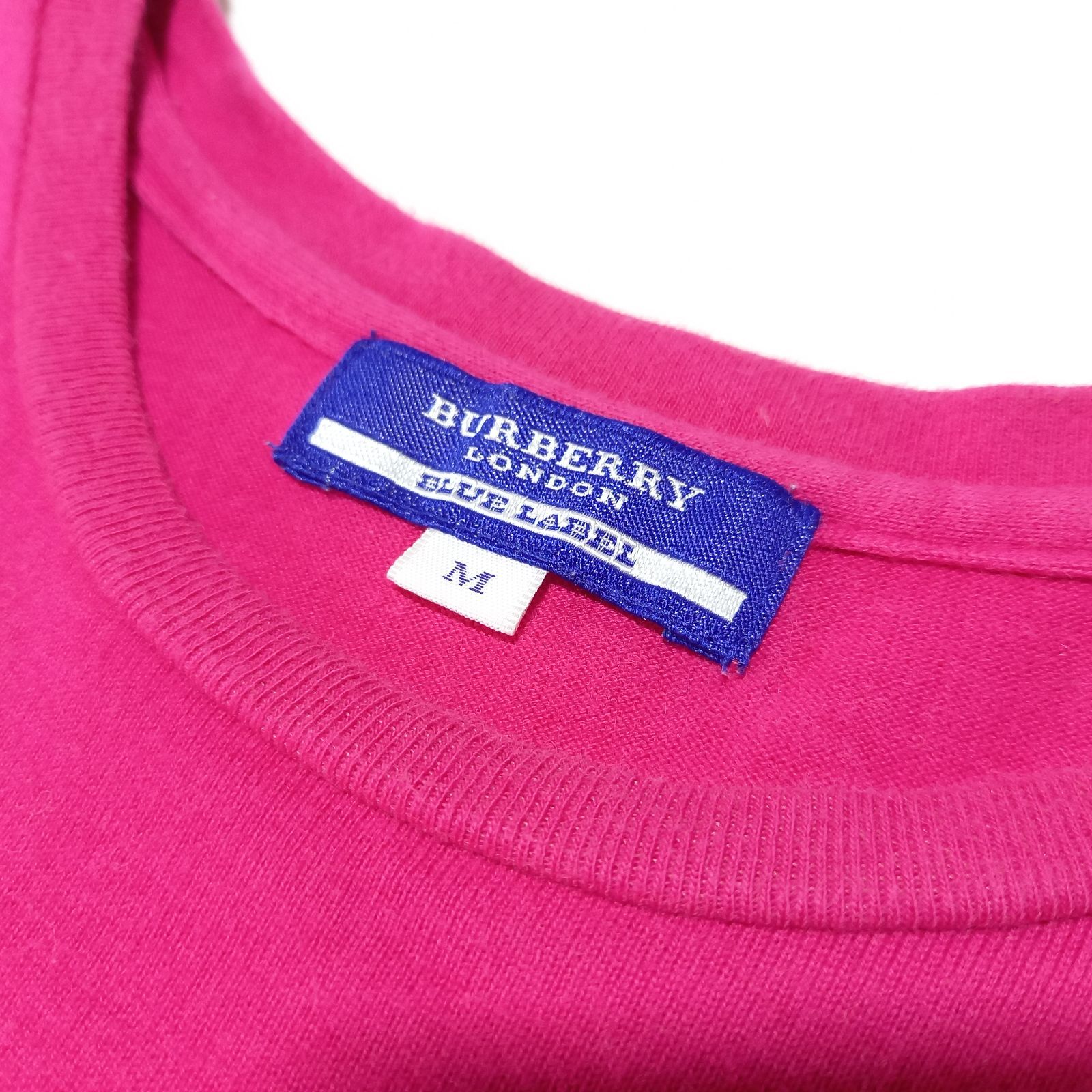 バーバリー ブルーレーベル 半袖 Tシャツ ノバチェック ピンク M
