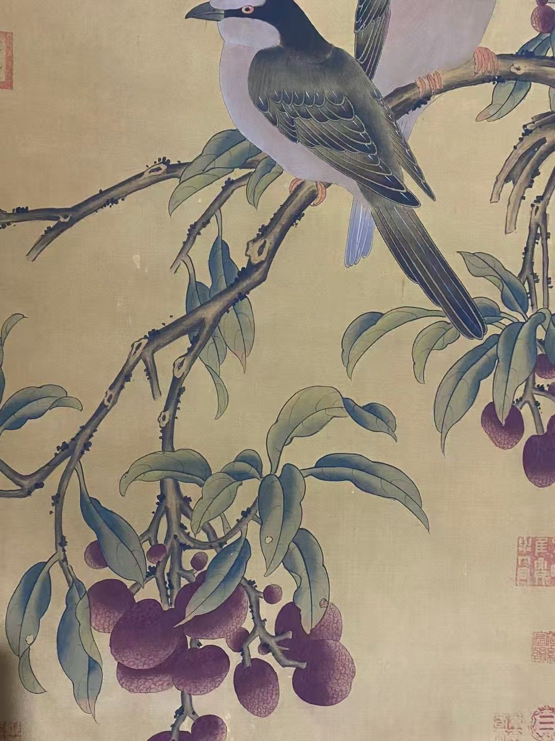 レア品 一期一会 縁起物 繁盛 おもてなし 軸 絵 花鳥 中国 美術 インテリア 中国古美術.精品三尺中堂画.宋徽宗花鳥画.手描きの作品.材質絹布
