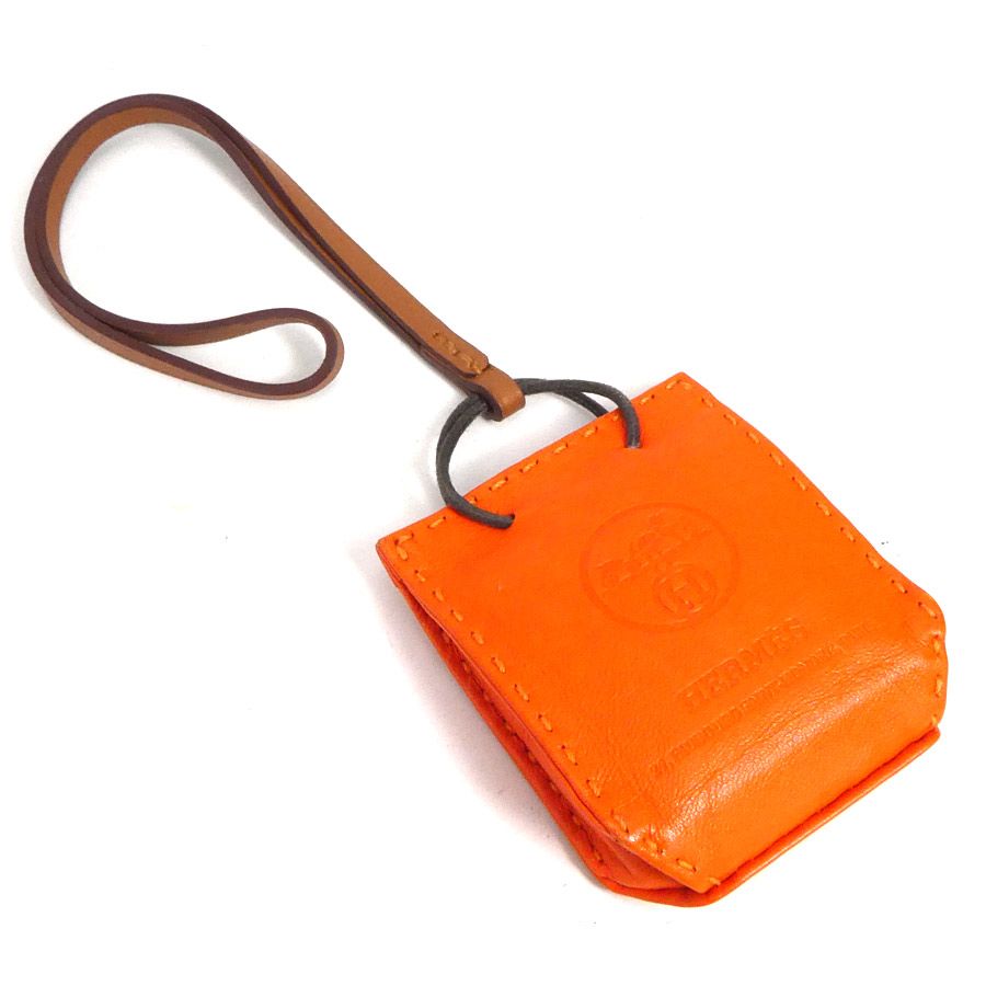 HERMES チャームサックオランジュオレンジ