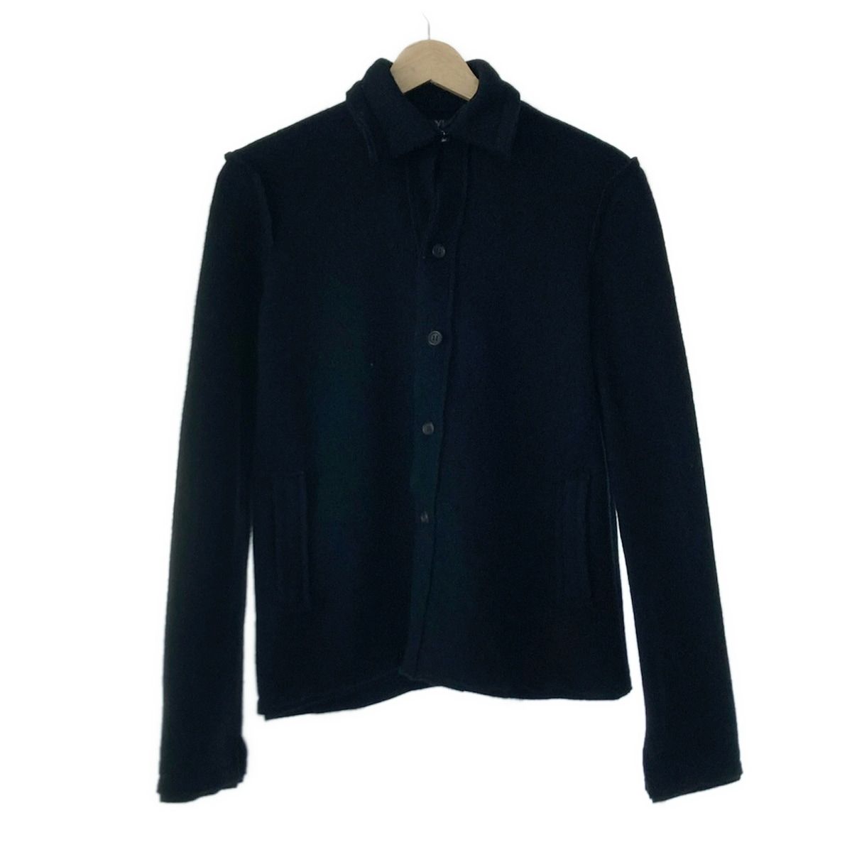 Y s ワイズ コート サイズ3 L レディース - 黒 長袖 ショート丈 秋 冬