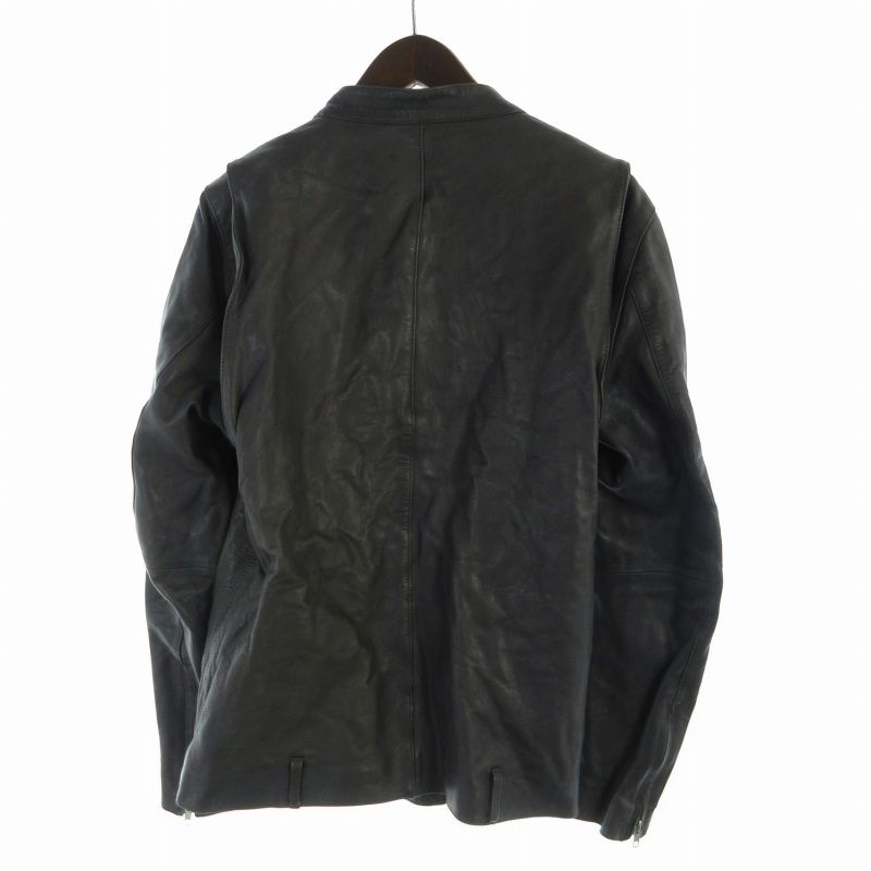 グラム glamb ライダースジャケット ラムレザー ベルト付き 3 L グレー