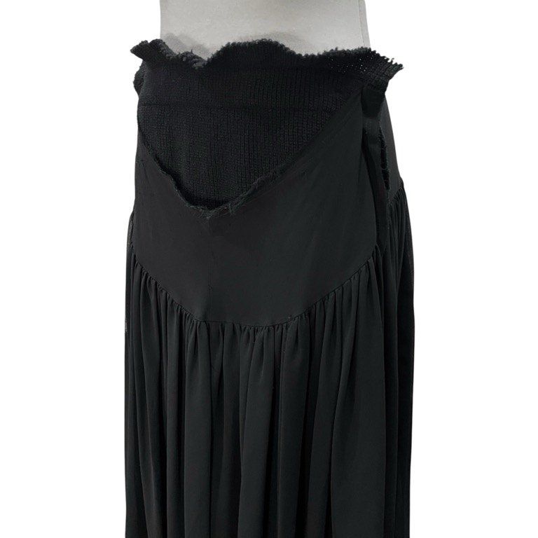 シフォンニットドッキングレイヤードカットオフシースルーギャザースカート Archive