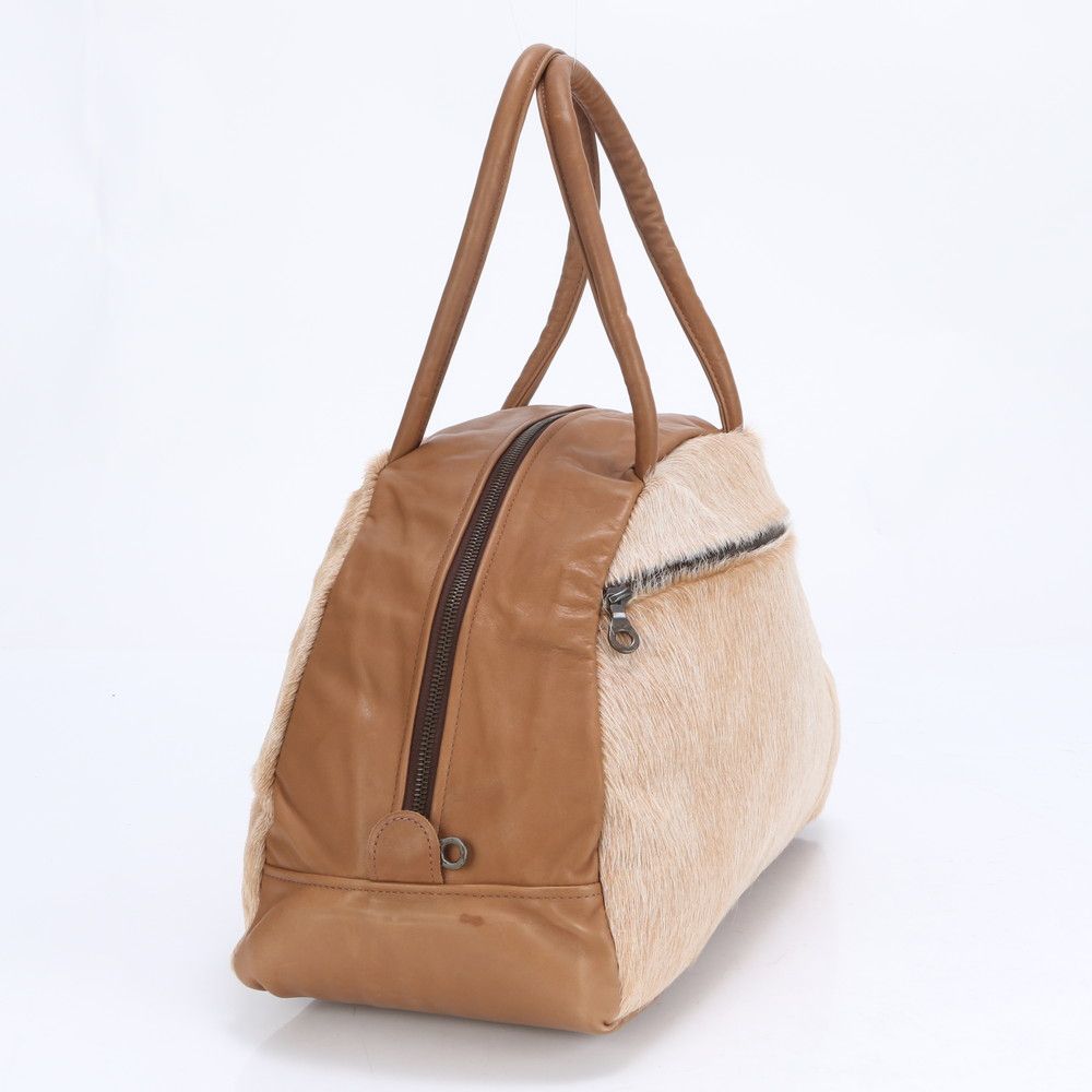 新品]Jas M.B. ジャスエムビー ショルダーバッグ ハラコレザー 茶色
