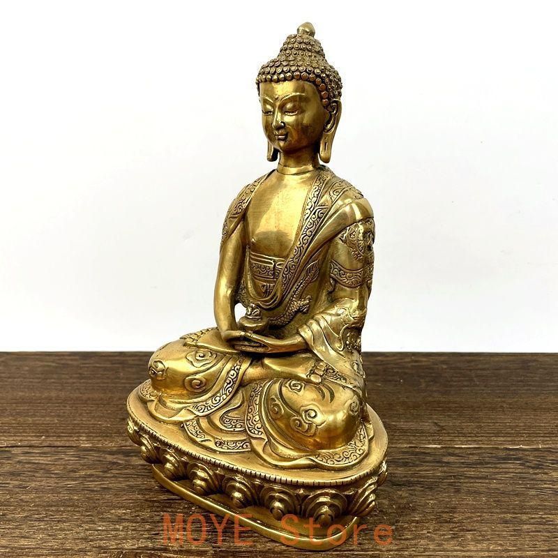 仏教美術 阿弥陀仏如来仏像 家 玄関 仏堂奉納 銅製 銅器 - メルカリ