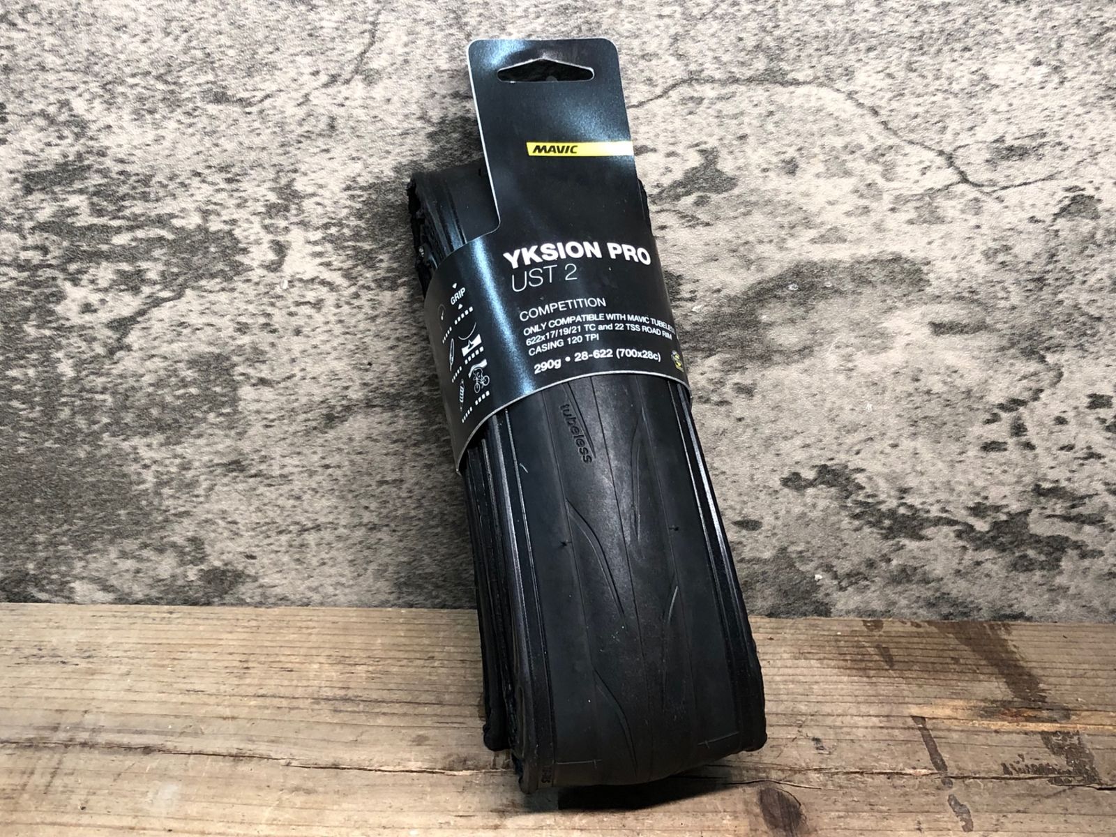 JF262 マビック MAVIC YKSION PRO UST 2 クリンチャータイヤ 黒 700 x 25C
