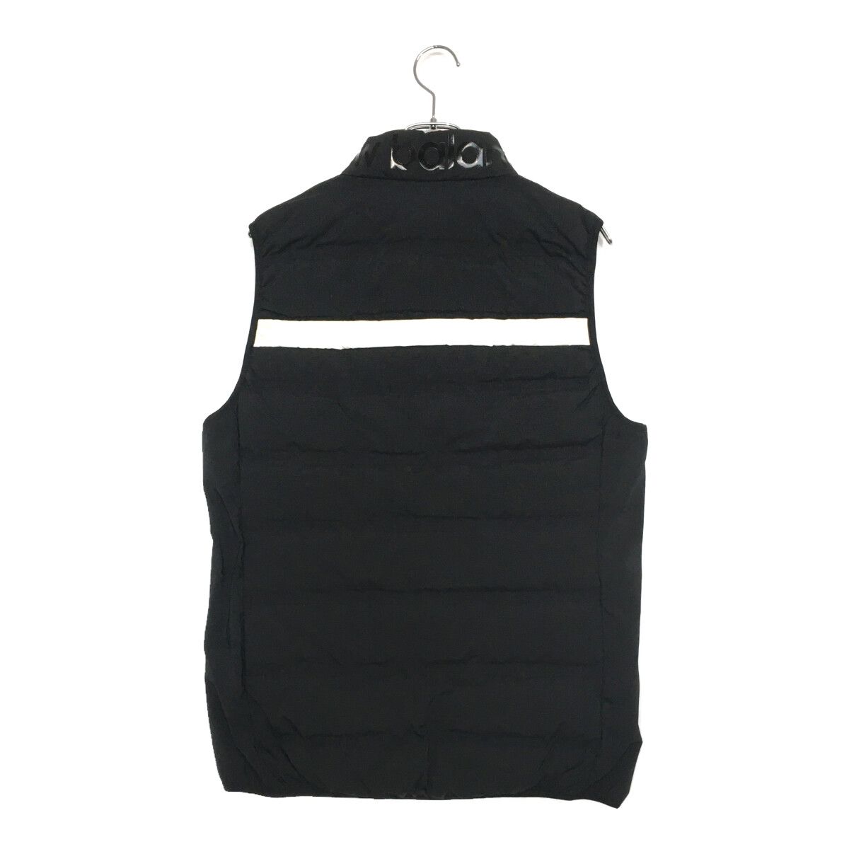 メンズ ニューバランスゴルフ New Balance golf ダウンベスト 5 L 黒 ダブルジップ ロゴ