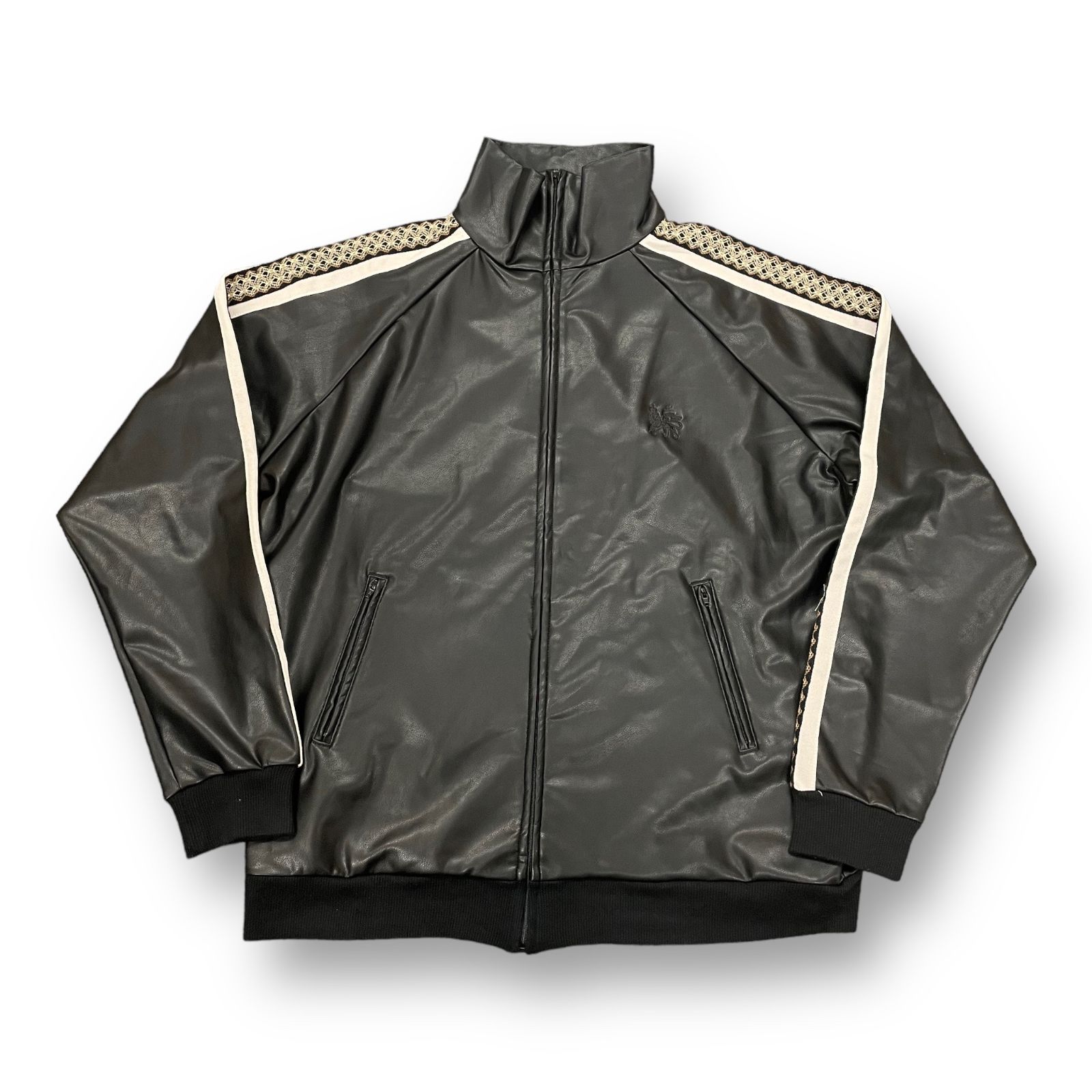 定価33000円 Sasquatchfabrix. 22AW SYNTHETIC LEATHER TRACK JACKET