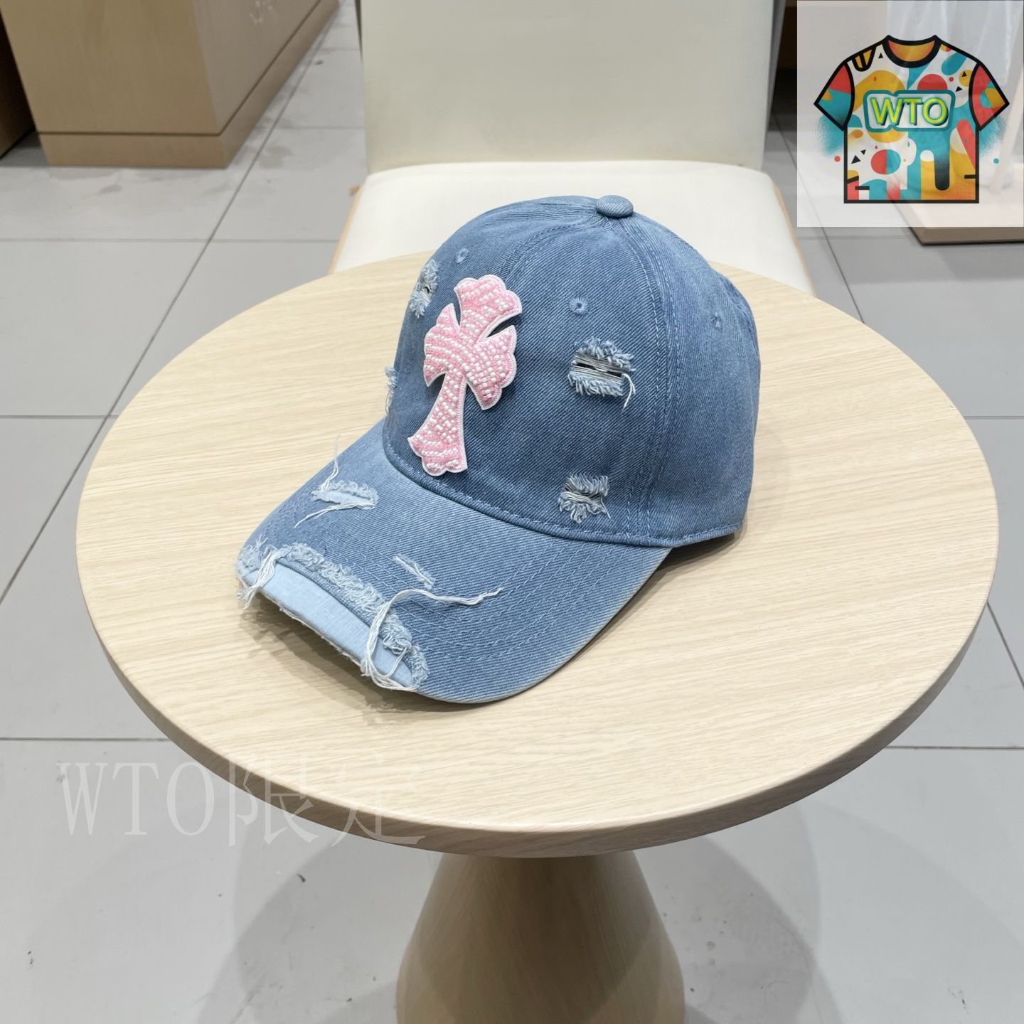 今日WTO】Chrome Hearts 新 洗水デニムキャップ-QB97 - メルカリ
