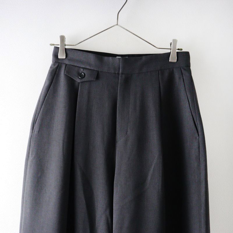 2025SS イエナ ラ ブクール IENA LA BOUCLE カーブボリュームパンツ 38｜チャコールグレー ボトムス 2400014608151 DECORATOM_COM_BR