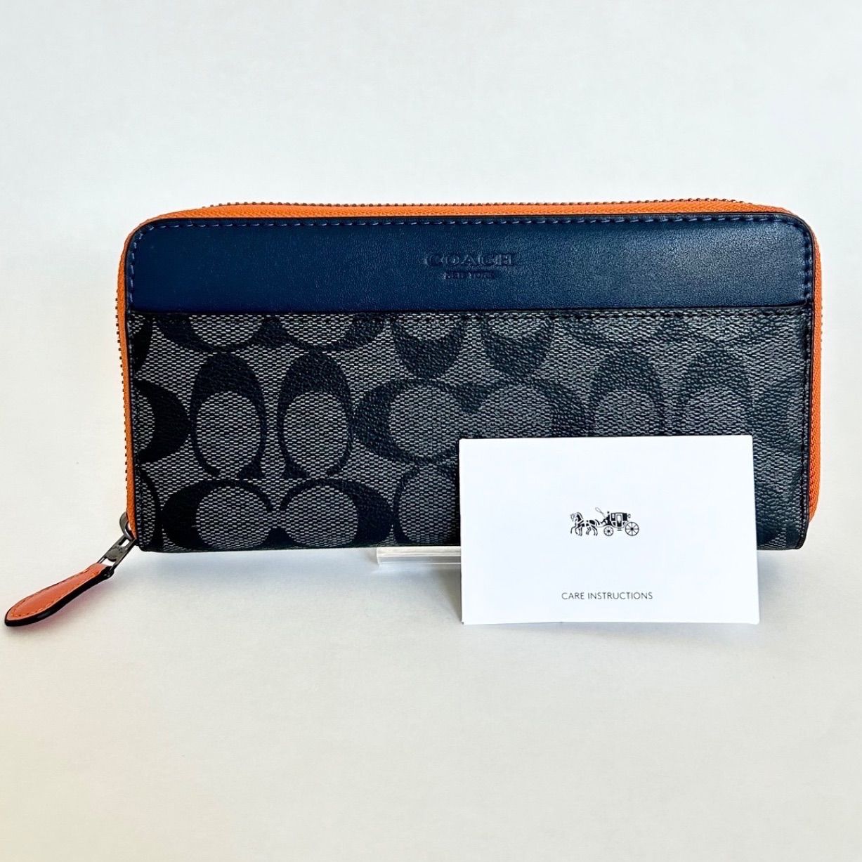新品未使用‼️COACH coach コーチ カラーブロックジップアラウンド 長 