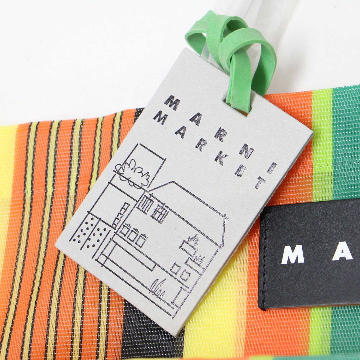 MARNI マルニ マーケット バッグ トートバッグレッシュレモン フラワー