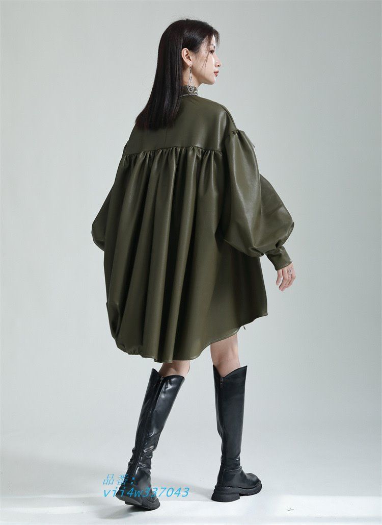ワンピースロング長袖韓国ファッ