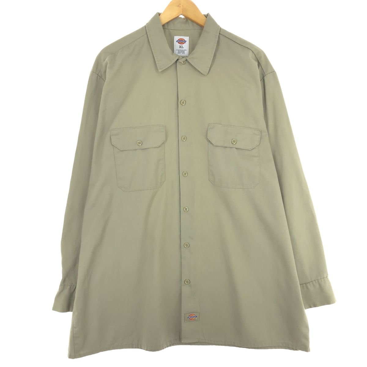 古着 ディッキーズ Dickies 長袖 ワークシャツ メンズXL/eaa444797