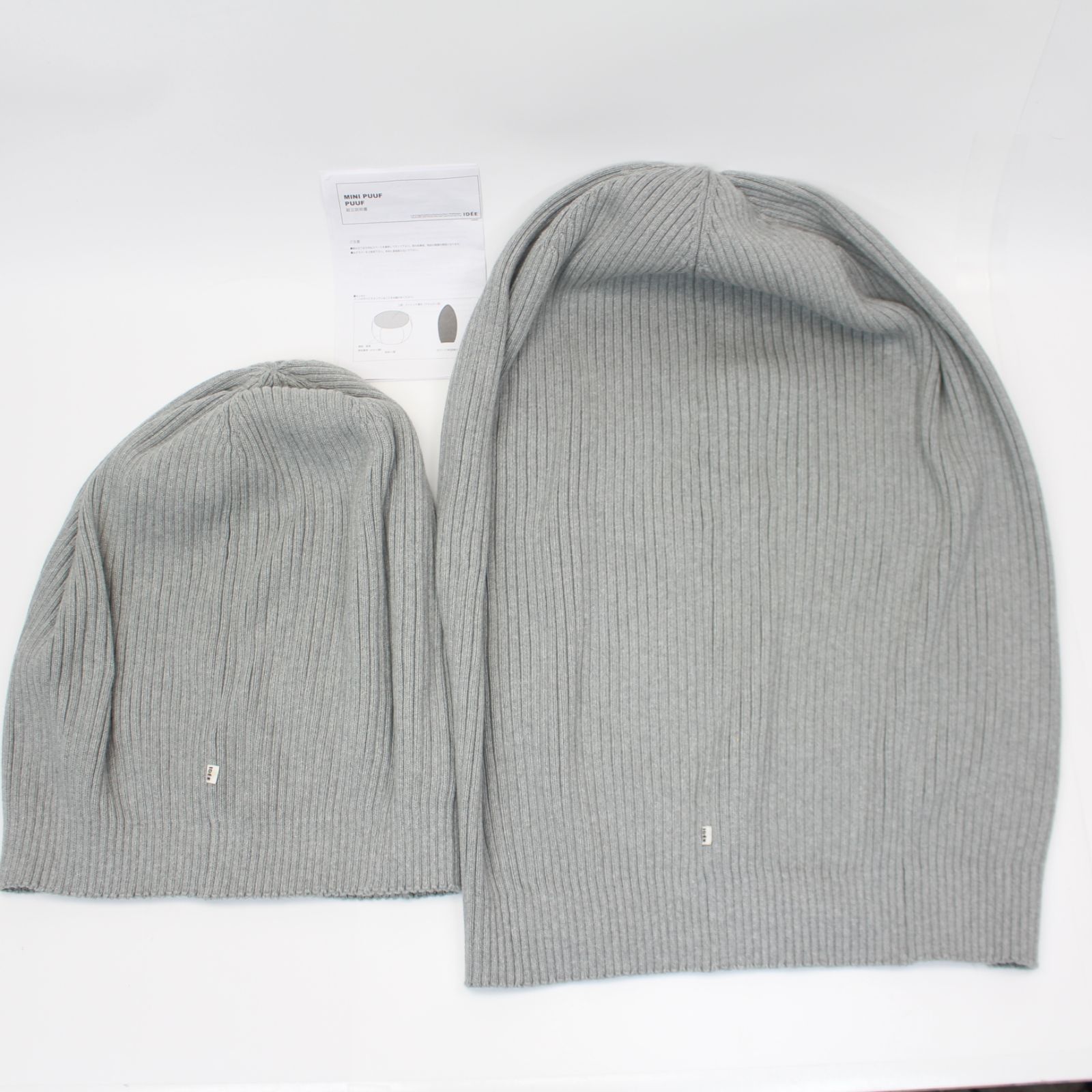 【カバーのみ】IDEE PUUF gray MINI PUUF Cover White×Black MIX｜1人掛け｜IDEE SHOP Online