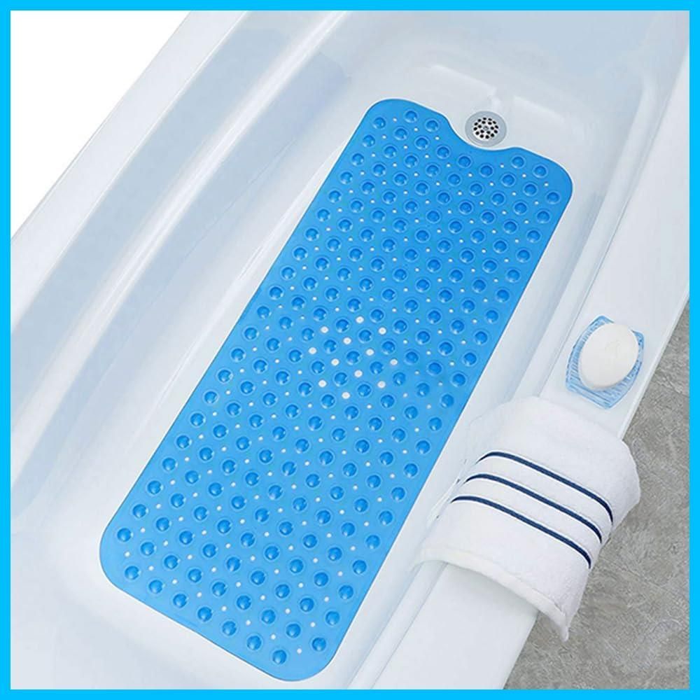 商品 浴室マット 大判 お風呂マット バスマット 介護お風呂グッズ 介護用品 滑り止め 浴槽滑り止めマット 浴槽マット クリアブルー Raatel