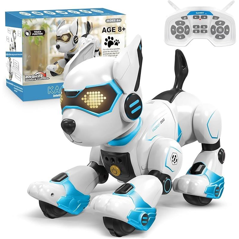 ロボット犬 おもちゃ 多機能ロボット犬 音声認識 簡単英語おしゃべり コミュpm ロボット犬 音楽演奏 犬型ロボット犬 ロボット プログラミング 音声