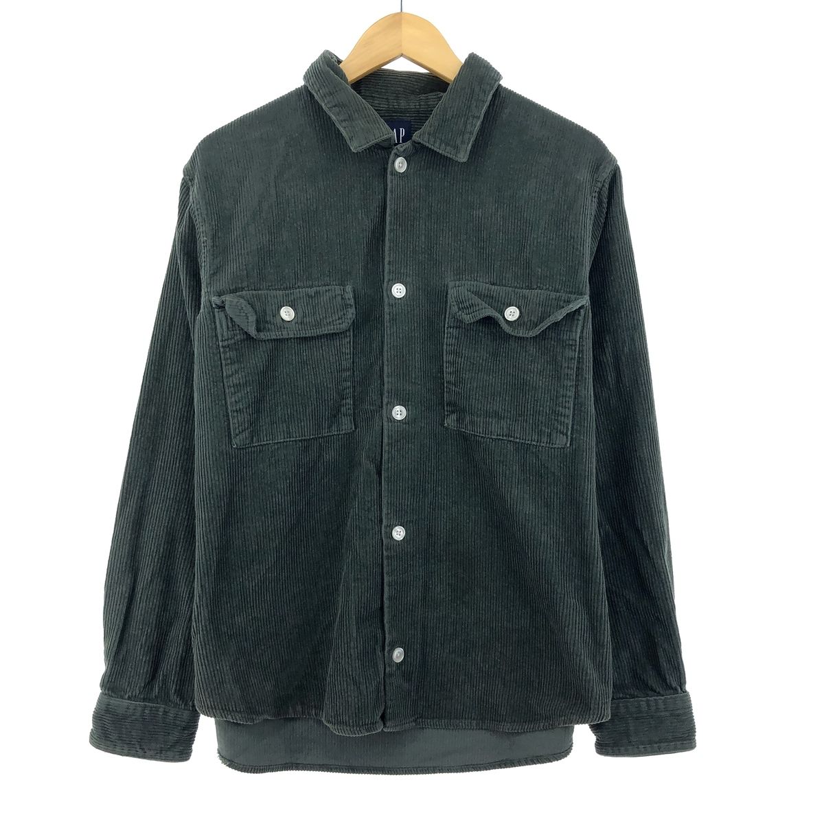 古着 ギャップ GAP 太畝 長袖 コーデュロイシャツ メンズM/eaa397629