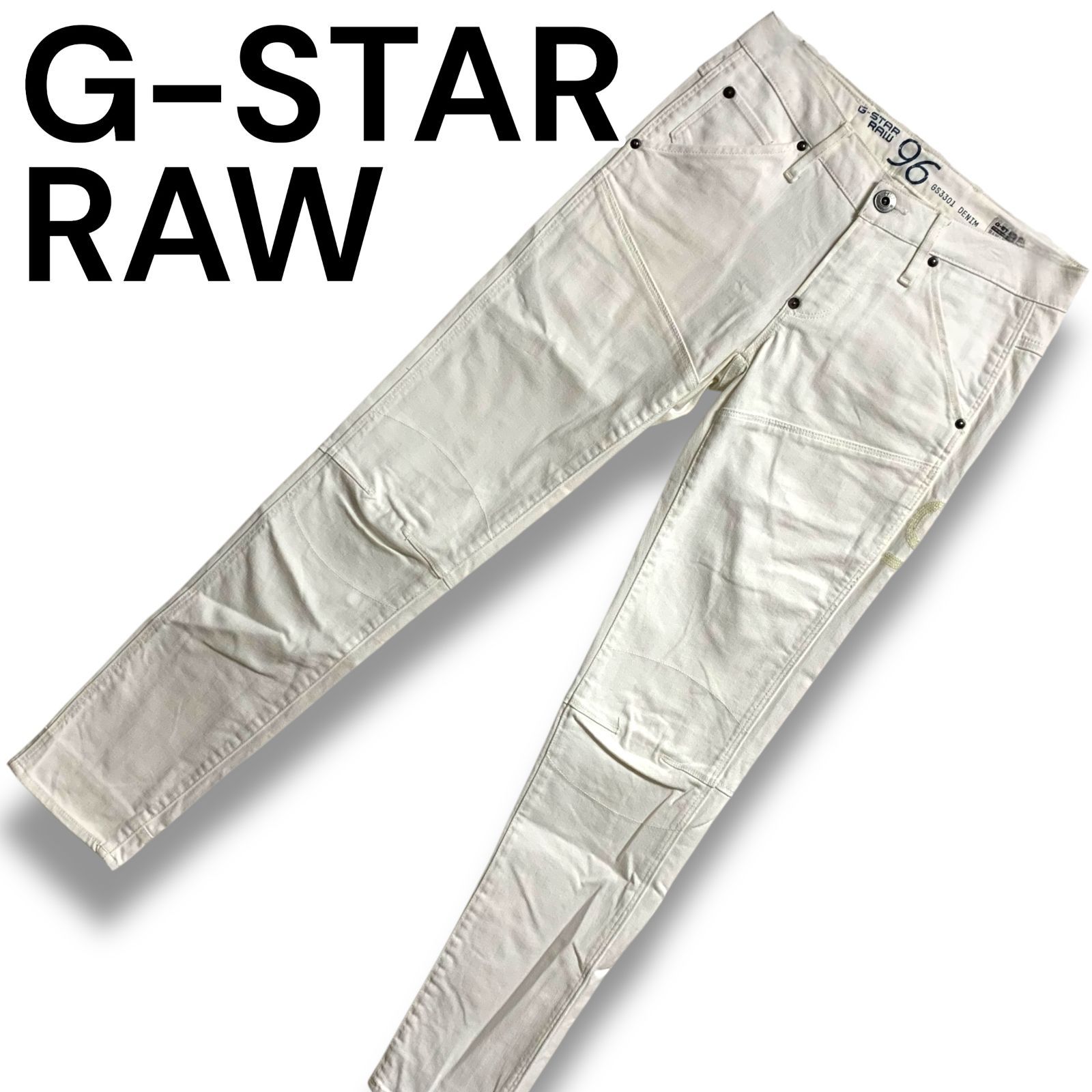 G-STAR RAW ジースターロゥ メンズボトムス パンツ ズボン ホワイト WIDTH24 LENGTH30 1025H
