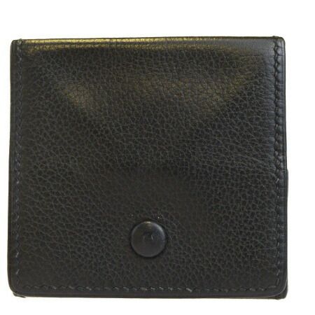 【中古】 エルメス HERMES コインケース 小銭入れ 財布 ブラック レザー I刻印 01SA065