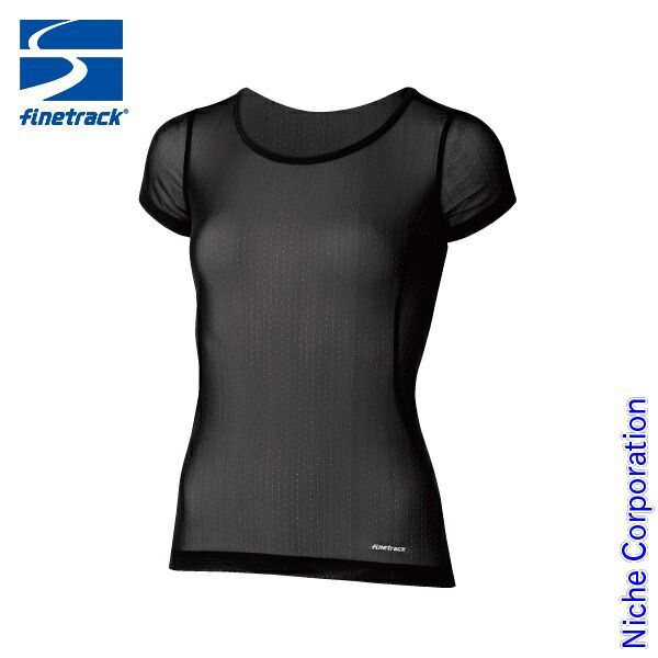 【新品】 ファイントラック ドライレイヤークールT レディース [FUW0822] (M BK ブラック)