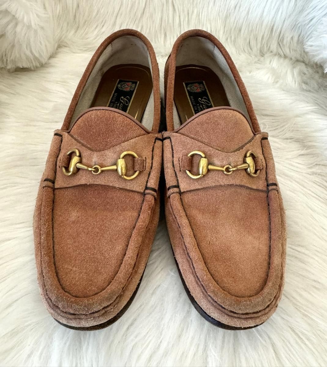 中古】 GUCCI （グッチ） ﾛｰﾌｧｰ ホースビット スウェード 靴 靴