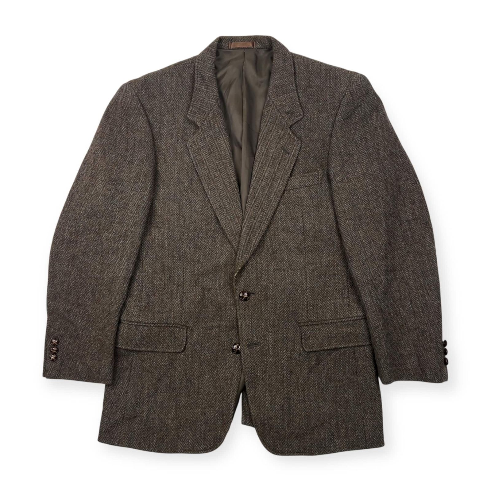 Harris Tweed ハリスツイード ヘリンボーン 2B ウール テーラード