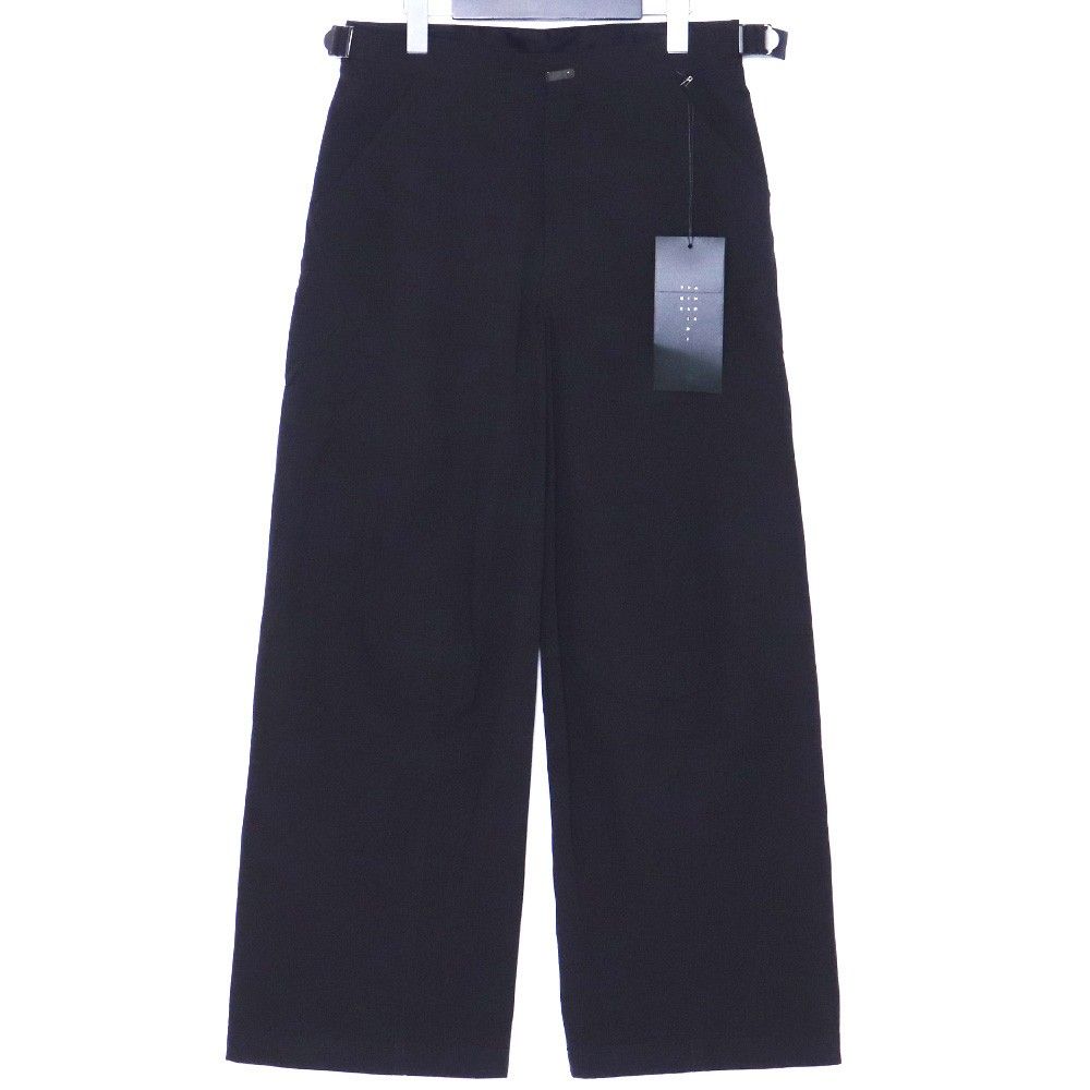 THE VIRIDI-ANNE Ripstop wide-trousers サイズ1 ブラック VI-3829-04