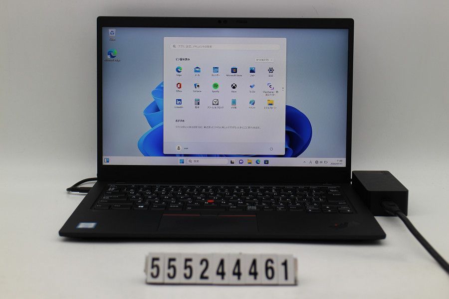 Lenovo ThinkPad X1 Carbon 7th Gen Core i5 8365U 1.6GHz/16GB/256GB(SSD)/14W/FHD(1920x1080) タッチパネル/Win11 【555244461】