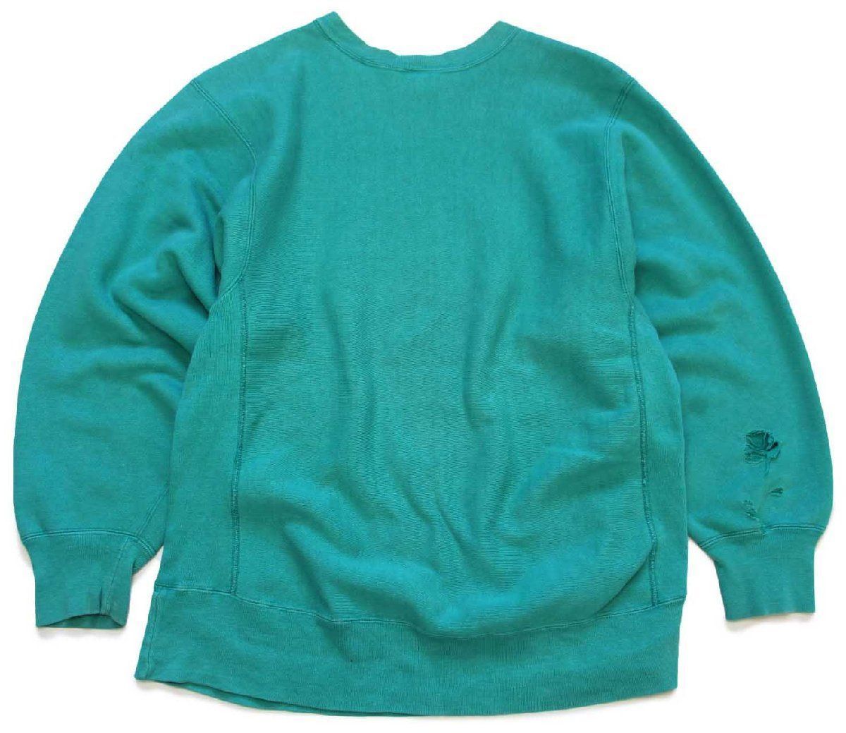 80s チャンピオン リバースウィーブ スウェット グリーン 緑 USA製 80s Champion リバースウィーブ スウェット プリントタグ 緑 L
