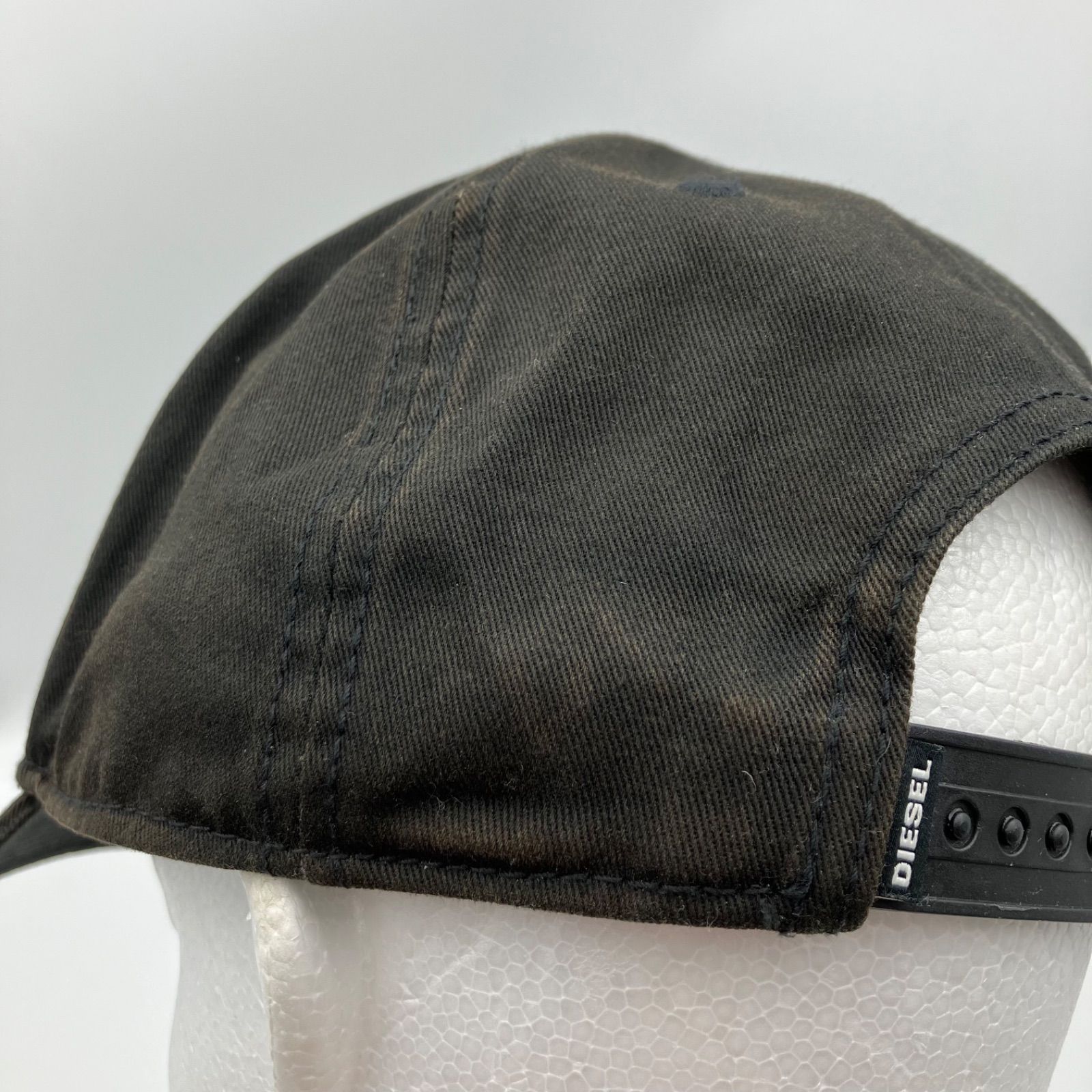 DIESEL ディーゼル ロゴ キャップ スナップバック 帽子 ブラック