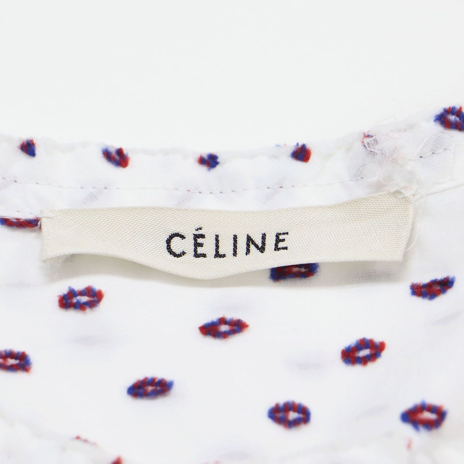 CELINE セリーヌ シャツ ホワイト系 白 サイズ:34(XS) / カット