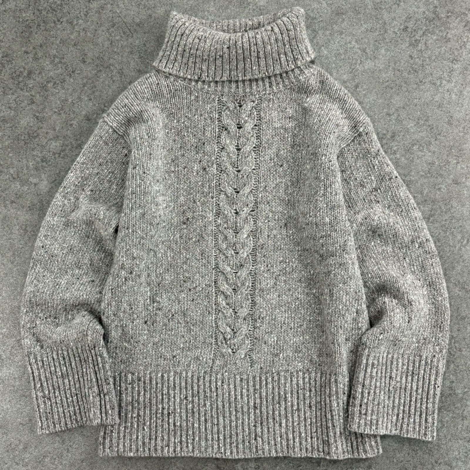 Brooks Brothers ITALIAN YARN Turtleneck Sweater Gray