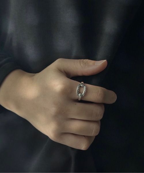 925シルバー　デザイン　リング　bla-ring-f004　U  その他11  FREE