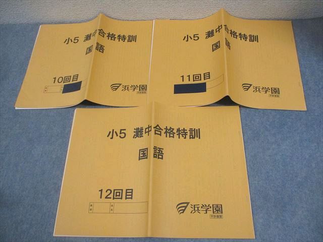 浜学園　小5 灘中合格特訓　国語　灘中　灘　灘合 浜学園 小5 灘中合格特訓 国語 灘中 灘 灘合