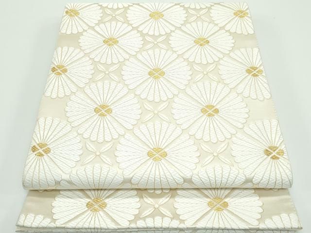 平和屋着物 上 六通柄袋帯 唐織 菊 金糸 ♥ CZAA3912s5