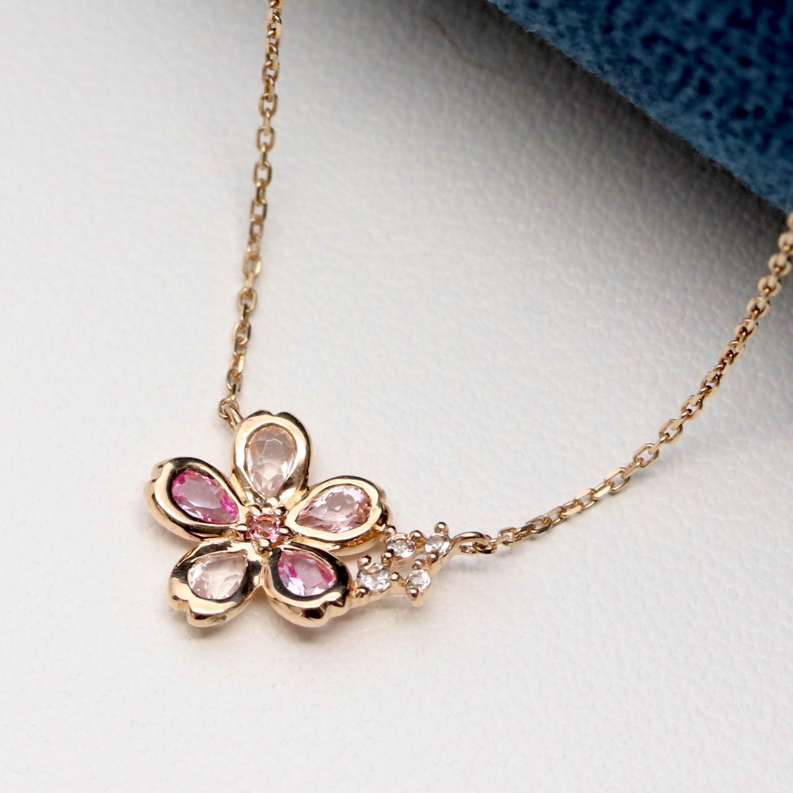 4℃ k10 ネックレス　桜　サクラコレクション 4℃ - 【4°C】2021年SAKURAコレクション／K10ピンクゴールド