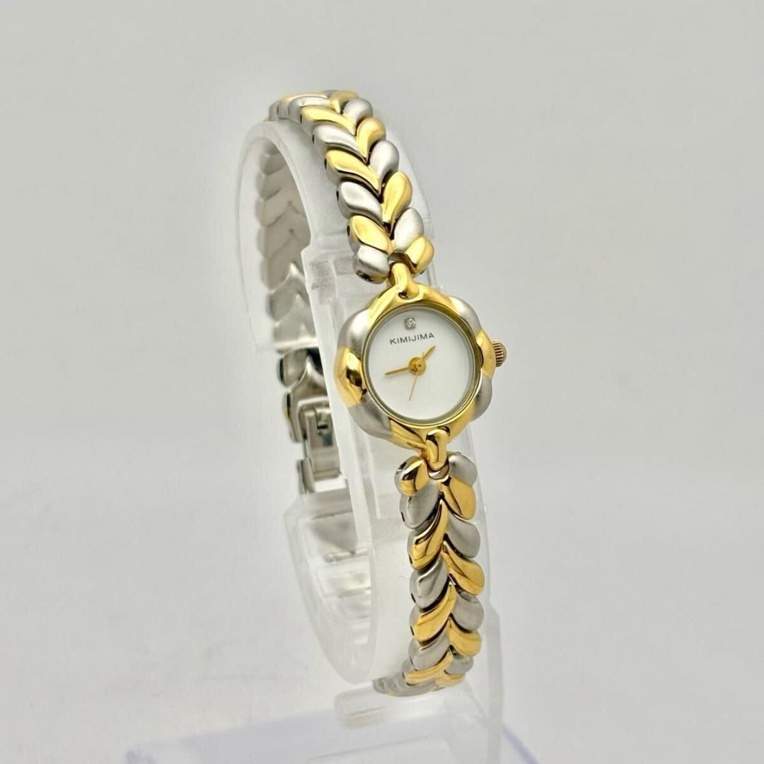 【箱付/展示品/新品電池】KIMIJIMA レディース 腕時計 ダイヤ ドレス 箱付/展示品/新品電池】KIMIJIMA レディース 腕時計 ダイヤ