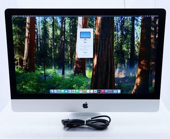 Apple iMac 27インチ Retina 5K 2019 Core i5-8500 3GHz 40GB 1TB APPLE HDD 28GB Radeon Pro 570X macOS Sequoia