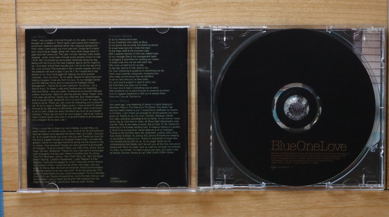 中古CD☆ブルー /Blu□ One Love 【0724354394324/0724354394324