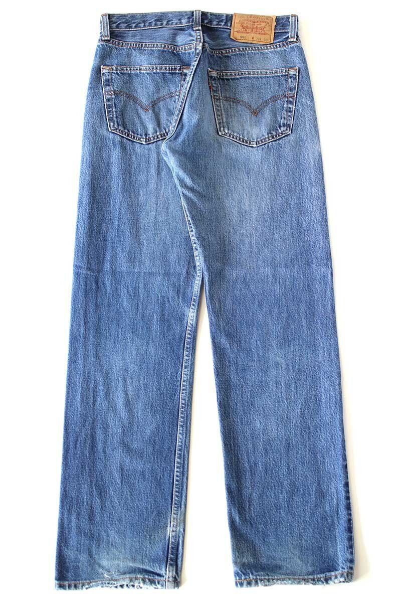 90s カナダ製 Levi'sリーバイス 501 ダメージ デニムパンツ ヒゲ