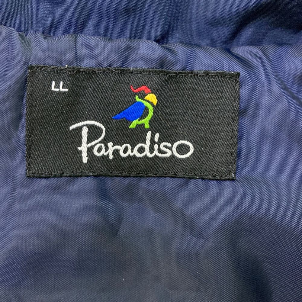 サイズ：LL PARADISO パラディーゾ  2WAY 中綿 ジップジャケット  ホワイト系 [240101471943] ゴルフウェア メンズ ストスト サイズ：LL PARADISO パラディーゾ 2WAY 中綿 ジップジャケット サイズ：LL PARADISO パラディーゾ 中綿 ジップジャケット グレー系