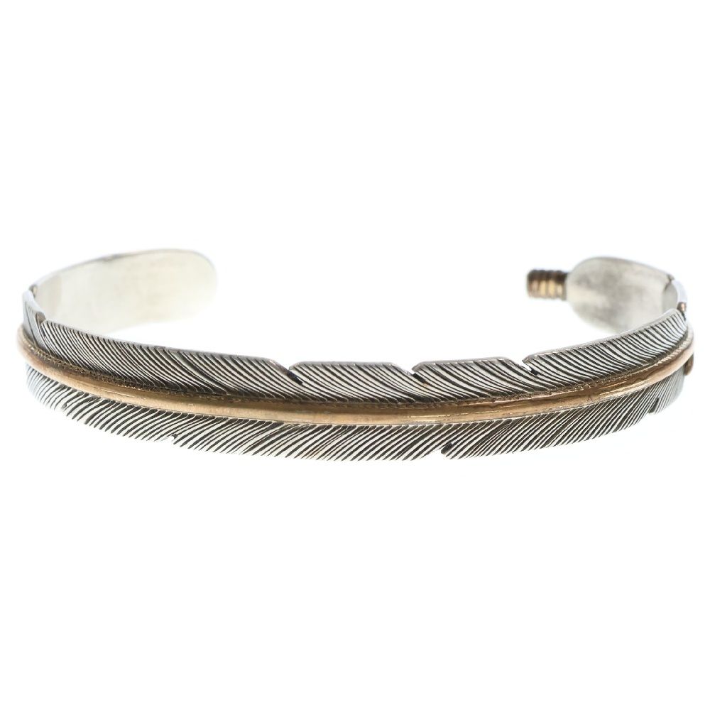 フェザーバングル Harvey Mace (ハーヴィーメイス)シルバー＆ゴールド フェザーバングル Harvey Mace (ハーヴィーメイス)シルバー＆ゴールド