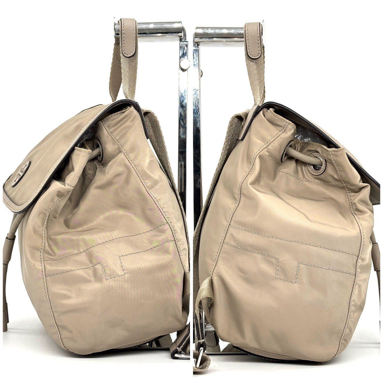 Tory Burch ベージュ リュック・バックパック Tory Burch - 新品 トリーバーチ TORY BURCH リュックサック