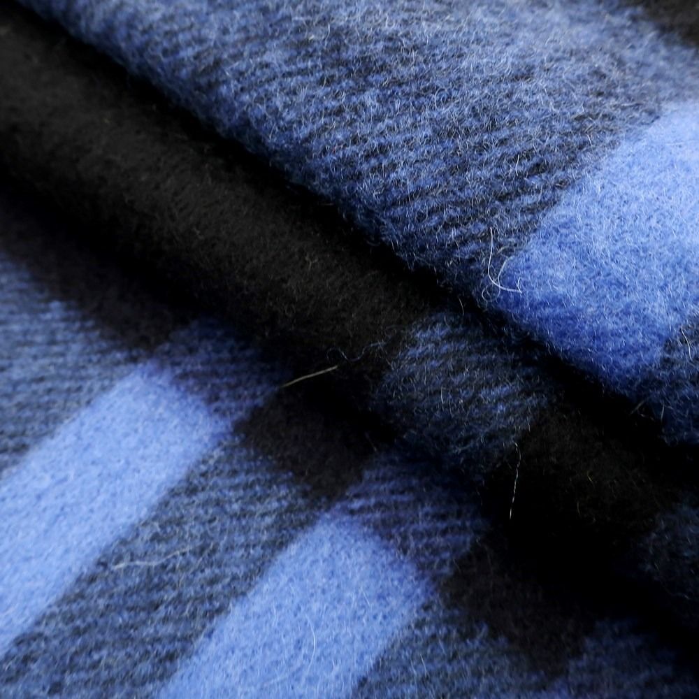 中古】ジョシュアエリス Joshua Ellis カシミヤ チェック 大判マフラー  