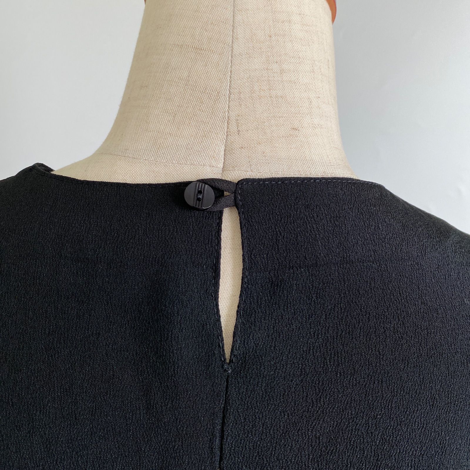 扇と花柄ロングワンピース