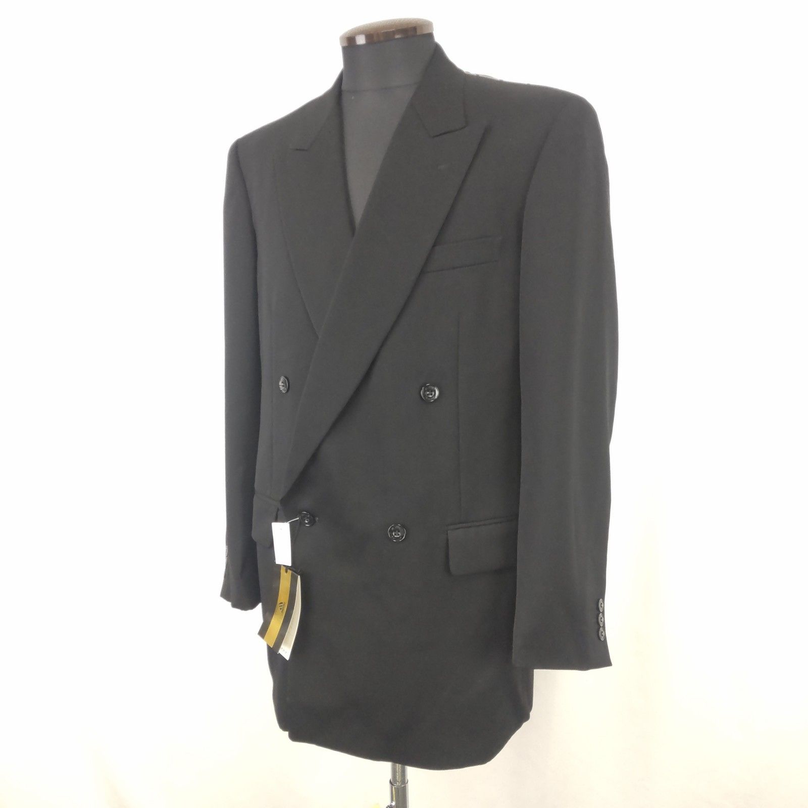 タグ付き新古品/日本製★MIYUKI【御幸/ミユキ】 礼服/フォーマルジャケット/ダブルボタン【98A7/メンズL程度/黒/black】冠婚葬祭/アウター/Jacket◆BJ036-b タグ付き新古品/日本製☆MIYUKI【御幸/ミユキ】 礼服/フォーマル