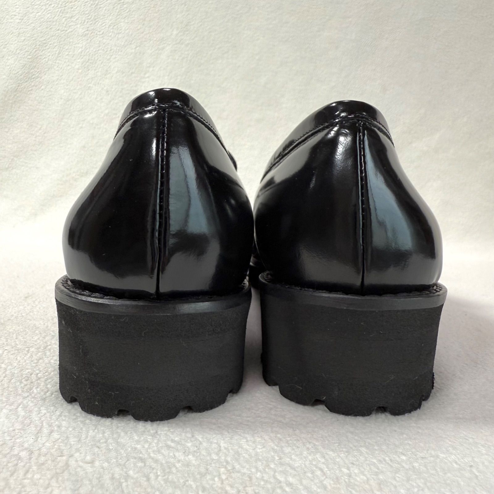 極美品・現行ロゴ✨ファビオルスコーニ 厚底 コインローファー レザー