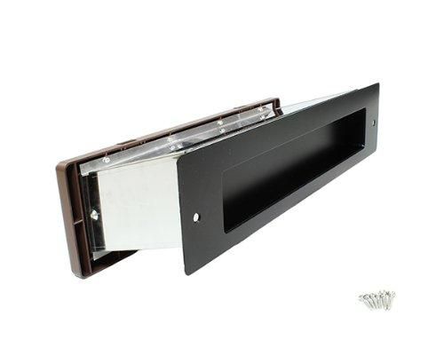 水上金属 3000ポスト ヨコ型 内フタ付気密型 大壁 黒 0001-05917 新品・5営業日で発送アイワ金属 No.3000ポスト 横型内フタ付 大